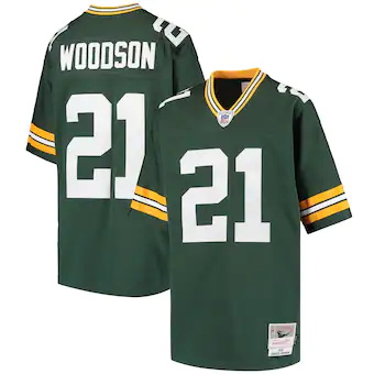 youth mitchell and ness charles woodson green green bay pac